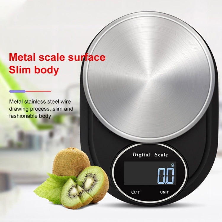 Home Kitchen Electronic Scale High Precision Stainless Steel Jewelry Scale, Style:No Edging, Specification:3kg/0.1g by buy2fix