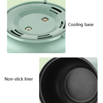 Multi-Function Electric-Cooker Mini Dormitory Student Cooking Rice Stir Frying Non-Stick Pot, 110V US Plug, Colour: Green Manual with Steaming Grid(1.7L) - Home & Garden by buy2fix | Online Shopping UK | buy2fix