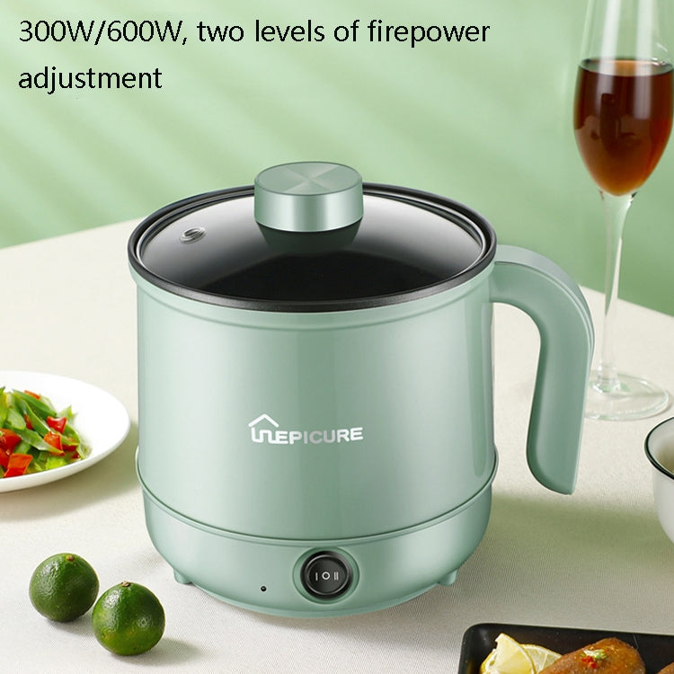 Multi-Function Electric-Cooker Mini Dormitory Student Cooking Rice Stir Frying Non-Stick Pot, 110V US Plug, Colour: Green Smart Single Pot(1.7L) - Home & Garden by buy2fix | Online Shopping UK | buy2fix