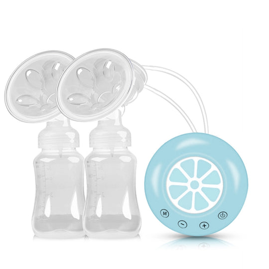 Large Suction Smart Electric Bilateral Breast Pump 12-Speed Silent Breast Pump(Blue)
