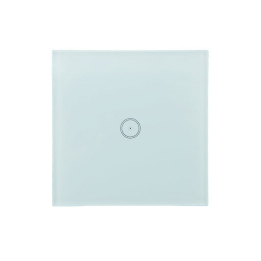 Wifi Wall Touch Panel Switch Voice Control Mobile Phone Remote Control, Model: White 1 Gang (Zero Firewire Wifi) by buy2fix