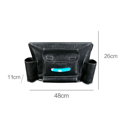 Car Seat Storage Net Pocket Car Storage Bag Multi-Function Suspended Storage Bag, Colour: Simple Black of Black Line by buy2fix