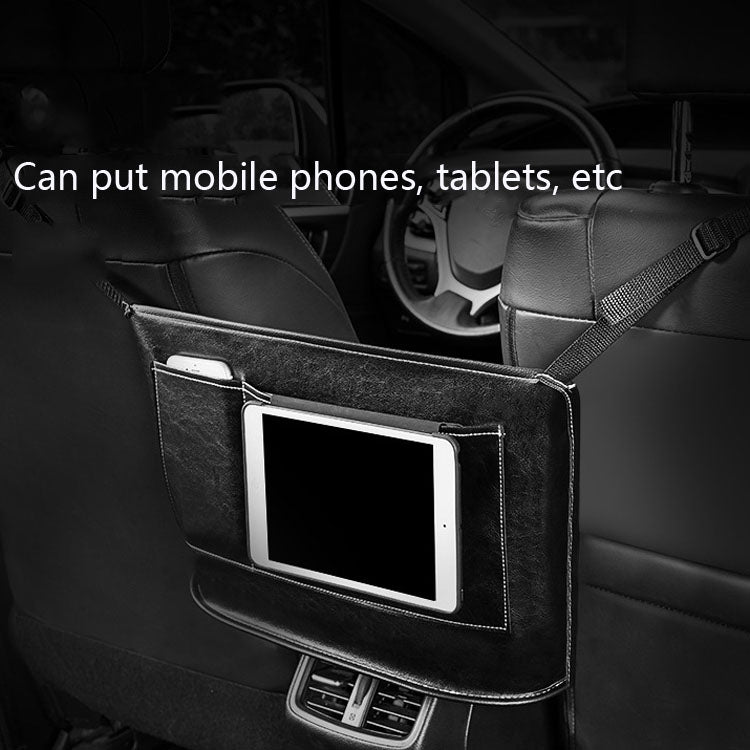 Car Seat Storage Net Pocket Car Storage Bag Multi-Function Suspended Storage Bag, Colour: Simple Black of Black Line by buy2fix