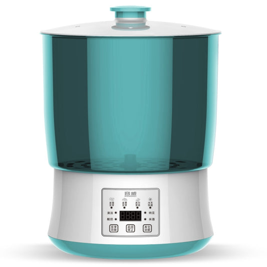 RONGWEI Bean Sprouts Machine Household Automatic Large-Capacity Bean Sprouts Barrel, CN Plug, Style:Double Layer+Plate+ 3m Cable by buy2fix