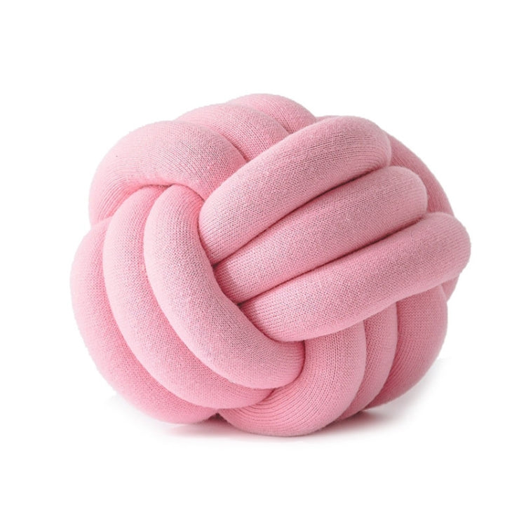 Hand-Made Knotted Ball Pillow, Size: Diameter: 25~30cm(Pink) - Cushions & Pillows by buy2fix | Online Shopping UK | buy2fix