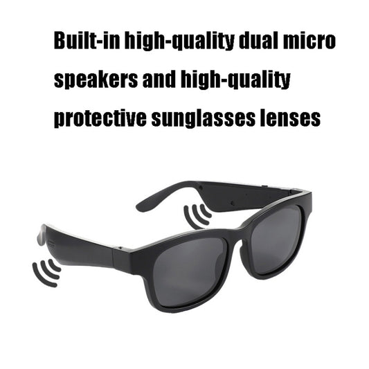 Binaural Call Smart Bluetooth Glasses Earphone(A14 Silver) by buy2fix
