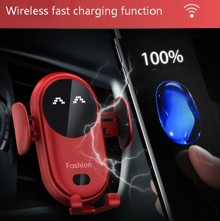 S11 Smart Infrared Sensor Car Wireless Charger, Colour: Blue - In Car by buy2fix | Online Shopping UK | buy2fix