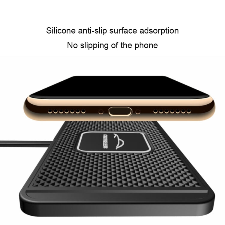 C1 15W TYPEC Interface Car Anti-slip Mat Wireless Charger(1m) - In Car by buy2fix | Online Shopping UK | buy2fix