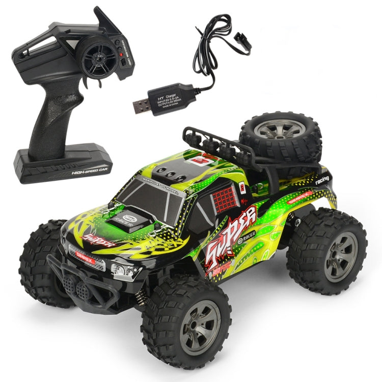 MGRC Charging Remote Control Car 2.4G Wireless Remote Control Four-Way Cross-Country Climbing Car 1:18 Car Model(Green) - RC Cars by MGRC | Online Shopping UK | buy2fix