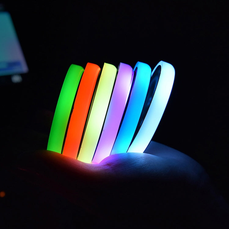 2 PCS Car LED Luminous Water Coaster Car Atmosphere Light USB Charging Non-Slip Coaster by buy2fix