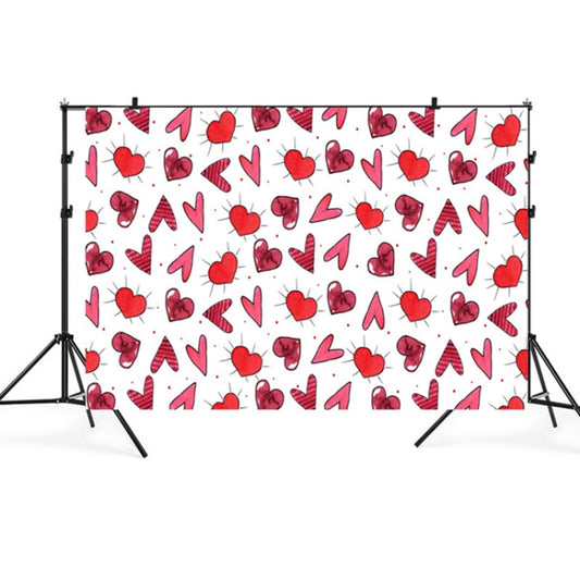 2.1m x 1.5m Valentines Day Photo Party Layout Props Photography Background Cloth(013) by buy2fix