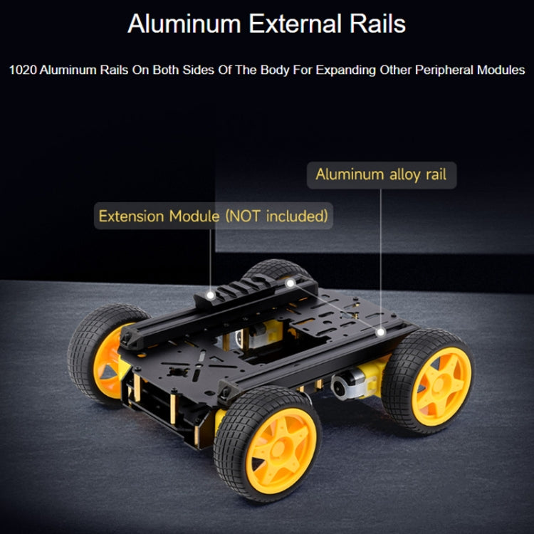 Waveshare Smart Mobile Robot Chassis Kit, Chassis:Normal(Mecanum Wheels) - Consumer Electronics by Waveshare | Online Shopping UK | buy2fix