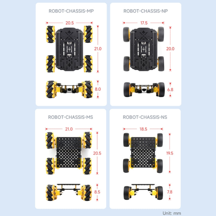 Waveshare Smart Mobile Robot Chassis Kit, Chassis:Normal(Normal Wheels) - Consumer Electronics by Waveshare | Online Shopping UK | buy2fix