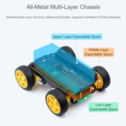 Waveshare Smart Mobile Robot Chassis Kit, Chassis:With Shock-absorbing(Normal Wheels) - Consumer Electronics by Waveshare | Online Shopping UK | buy2fix