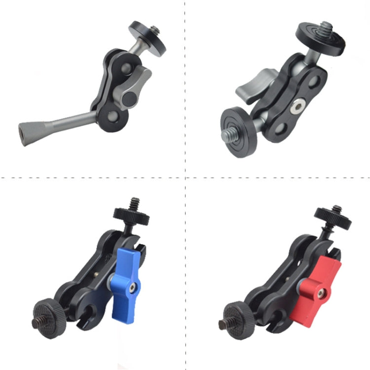 MA-100R Red YJ Magic Arm Bracket Mount 1/4 inch Ball Head Magic Arm - Camera Accessories by buy2fix | Online Shopping UK | buy2fix