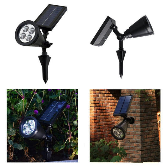 4 LEDs Household Solar Lawn Light Outdoor Garden Light Plant Growth Light 0.5W (White Light) by buy2fix
