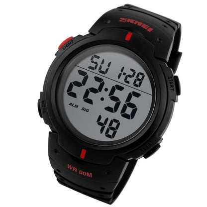 SKMEI 1068 Men Waterproof Outdoor Sports Digital Watch Student Fashion Watch(Red) - Sport Watches by SKMEI | Online Shopping UK | buy2fix