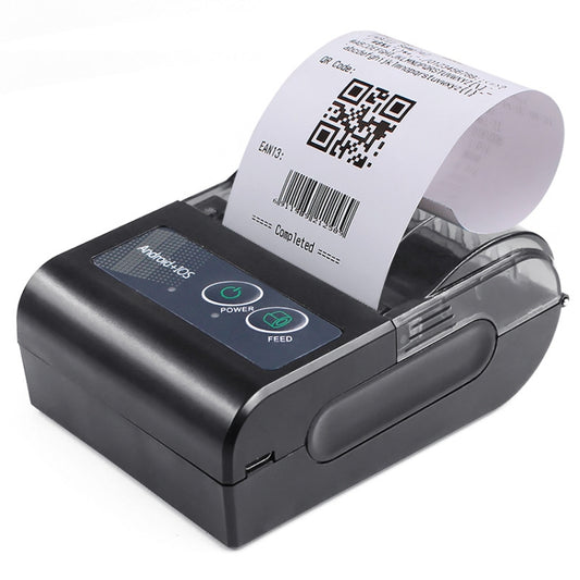 58HB6 Portable Bluetooth Thermal Printer Label Takeaway Receipt Machine, Supports Multi-Language & Symbol/Picture Printing, Model: US Plug (Spanish) by buy2fix