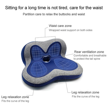 Memory Foam Petal Cushion Office Chair Home Car Seat Cushion, Size: Without Storage Bag(Starry Gray) by buy2fix