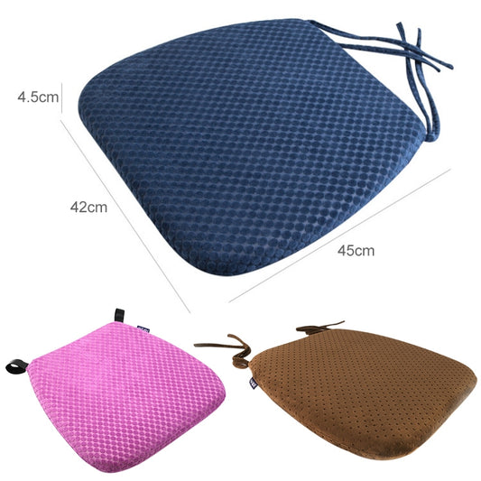 Memory Foam Thicken Stool Cushion Sofa Window Sill Bay Window Seat Cushion, Colour: Dot Bandage (Navy Blue) by buy2fix