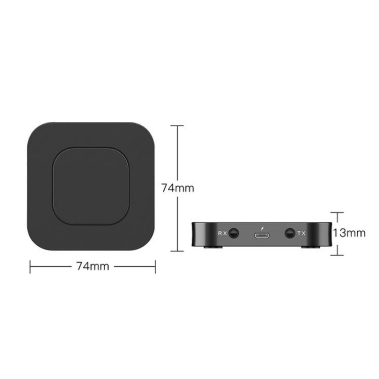 BT-13 2 In 1 Bluetooth 5.0 Adapter Wireless Audio Receiver & Transmitter - Apple Accessories by buy2fix | Online Shopping UK | buy2fix