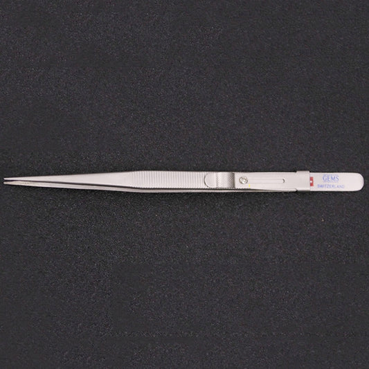 Non-Slip Diamond Tweezers Jewelry Tweezers Elastic Stainless Steel Gem Diamond Clips Durable Tools Tweezers With Slot and Lock by buy2fix