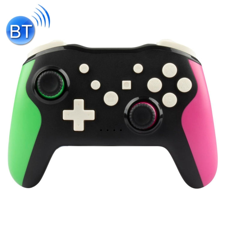 NS009 6-Axis Vibration Burst Wireless Bluetooth Gamepad For Switch Pro(Black Green Purple) - Gamepads by buy2fix | Online Shopping UK | buy2fix