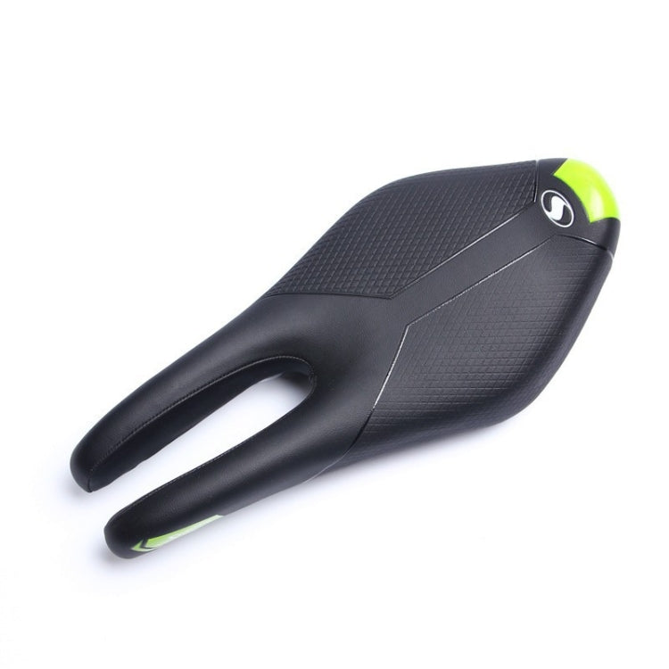 STARBK Mountain Bike Saddle Seat Cushion Road Bike Bicycle Seat(Black Green) - Bicycle Saddle by STARBK | Online Shopping UK | buy2fix