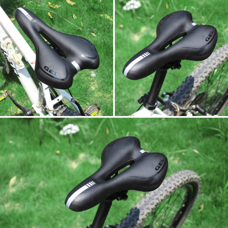 Silicone Bicycle Seat Mountain Bike Saddle Seat Cushion Comfortable Bicycle Accessories Equipment(Black) - Outdoor & Sports by buy2fix | Online Shopping UK | buy2fix