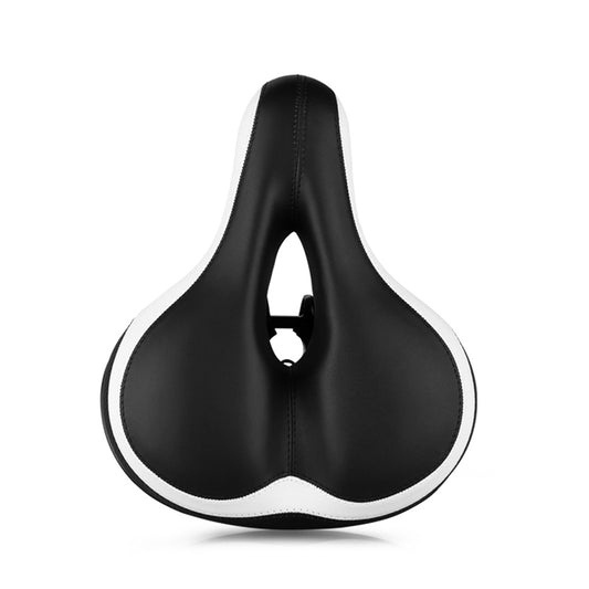 Reflective Spring Saddle Mountain Bike Seat Bicycle Seat Bicycle Seat(Black White) by buy2fix