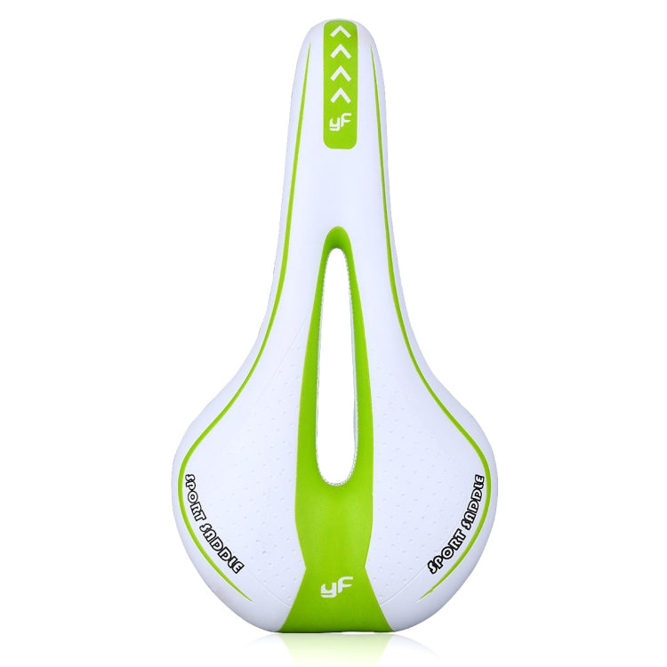 YAFEE YF-1018 Mountain Bike Saddle Bicycle Riding Saddle Bicycle Saddle(White Green) - Outdoor & Sports by YAFEE | Online Shopping UK | buy2fix