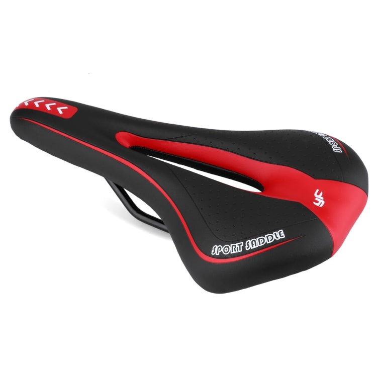 YAFEE YF-1018 Mountain Bike Saddle Bicycle Riding Saddle Bicycle Saddle(White Red) - Outdoor & Sports by YAFEE | Online Shopping UK | buy2fix