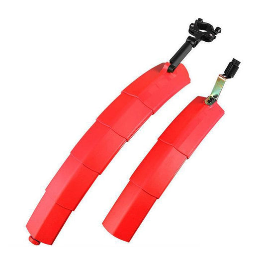 Bicycle Telescopic Folding Mudguard  27.5 Inch Extended Water Retaining LED Taillight(Red) - Outdoor & Sports by buy2fix | Online Shopping UK | buy2fix