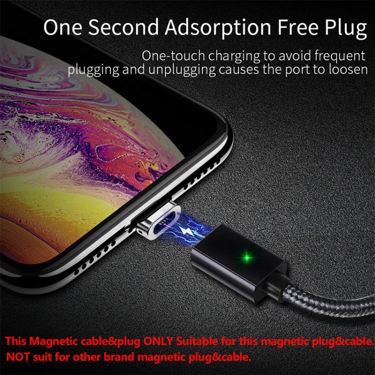 2 PCS ESSAGER Smartphone Fast Charging and Data Transmission Magnetic Cable with USB-C / Type-C Magnetic Head, Cable Length: 2m(Black) - Mobile Accessories by buy2fix | Online Shopping UK | buy2fix