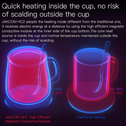 JAKCOM HC2S Wireless Heating Cup Set(White) - Vacuum Thermoses & Cups by buy2fix | Online Shopping UK | buy2fix