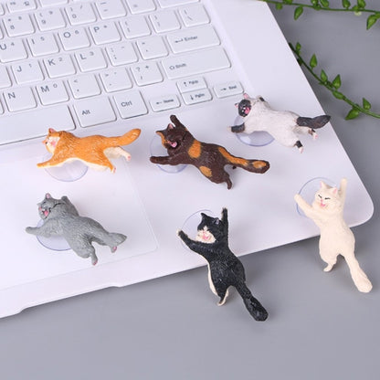 60 PCS Sucker Design Cute Cat Smartphone Holder(White) - Desktop Holder by buy2fix | Online Shopping UK | buy2fix