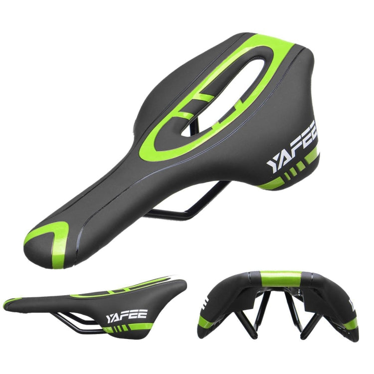 YAFEE Mountain Bike Saddle Mountain Bike Seat Hollow Bicycle Seat(Green) - Outdoor & Sports by YAFEE | Online Shopping UK | buy2fix