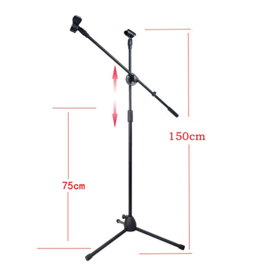 ML03 Live Microphone Lift Stand Floor Microphone Stand Stage Performance Vertical Tripod by buy2fix