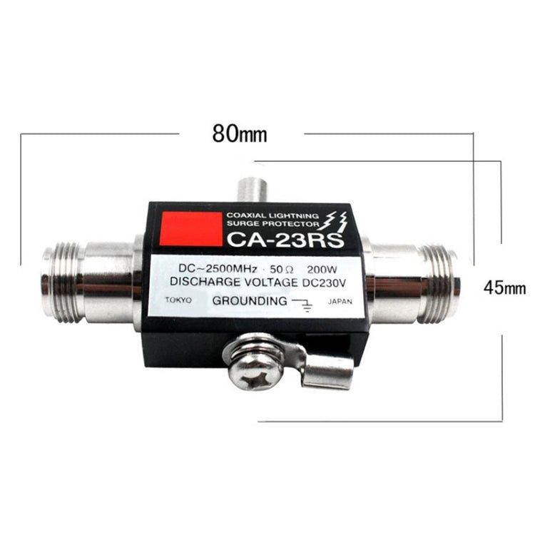 CA-23RS 400W 2500MHz Lighting Arrestor N Male Plug to N Female Coaxial Surge Protector - Security by buy2fix | Online Shopping UK | buy2fix