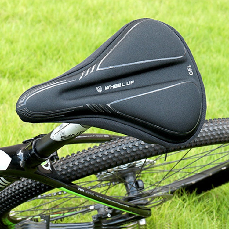 Wheel Up Bicycle Silicone Cushion Cover Mountain Bike Thickening GEL Saddle Cover Riding Equipment(Small) - Outdoor & Sports by Wheel UP | Online Shopping UK | buy2fix