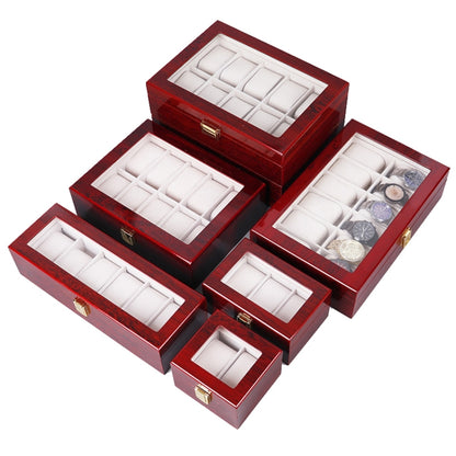 Wooden Baking Paint Watch Box Jewelry Storage Display Box(6+3 Double-layer Paint) - Watch Storages by buy2fix | Online Shopping UK | buy2fix