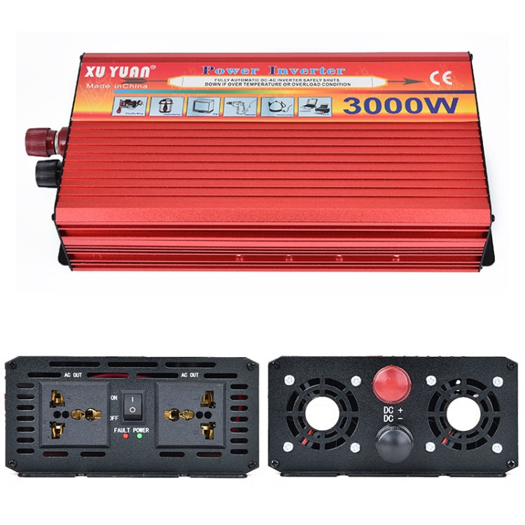 XUYUAN 3000W Car Inverter Car Home Power Converter, Specification: 12V to 110V -  by XUYUAN | Online Shopping UK | buy2fix