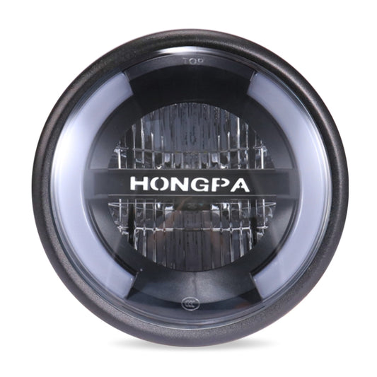 HONGPA Motorcycle Retro Headlights Modified Parts LED General Metal Headlights(Matte Black) - Headlights by buy2fix | Online Shopping UK | buy2fix