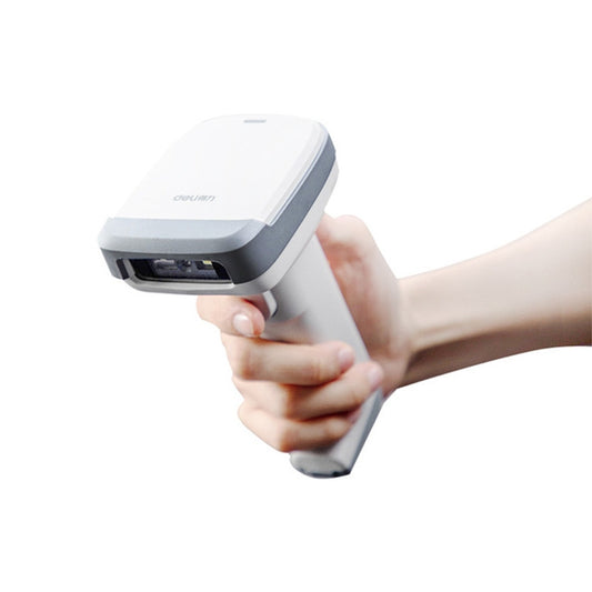 Deli 14952 Supermarket Cashier One-Dimensional QR Code Scanning Gun, Model: White Wired by Deli