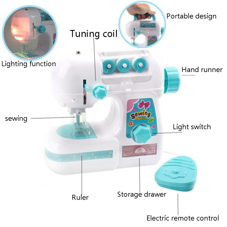 7920 Medium Size Girls Electric Sewing Machine Small Home Appliances Toys Children Play House Toy - Pretend Play Toys by buy2fix | Online Shopping UK | buy2fix