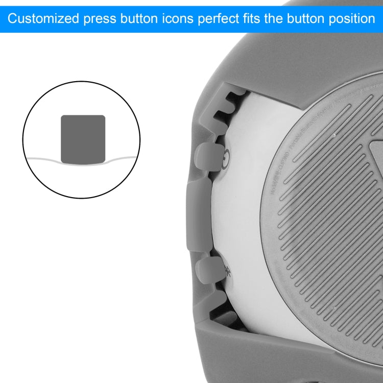 Silicone Bluetooth Speaker Protective Cover Anti-Fall Storage Cover for JBL Clip 3(Medium Gray) by buy2fix