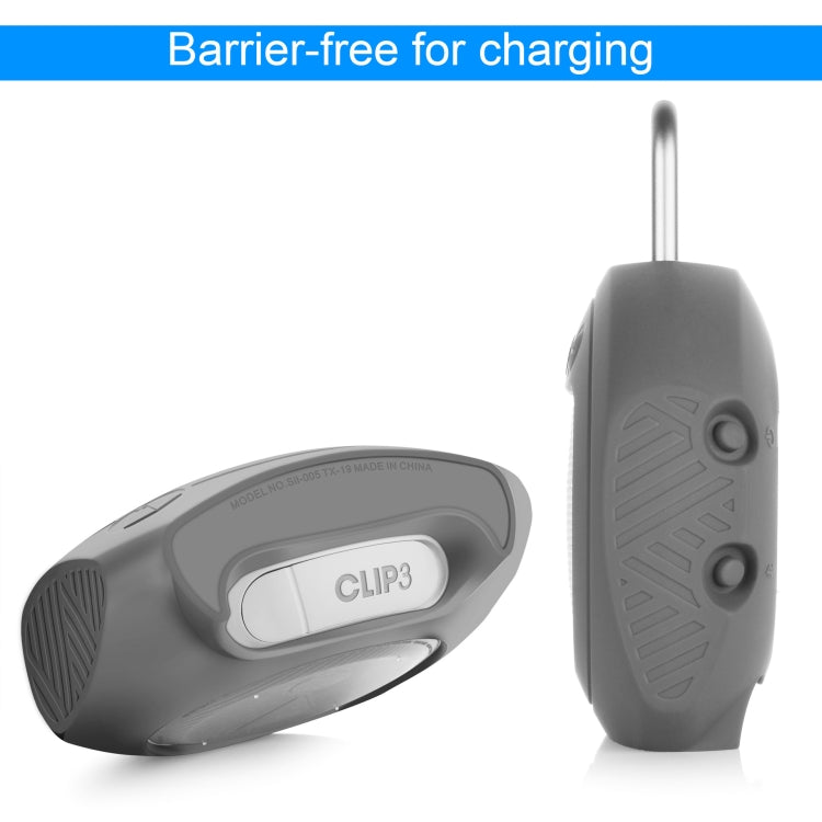 Silicone Bluetooth Speaker Protective Cover Anti-Fall Storage Cover for JBL Clip 3(Medium Gray) by buy2fix