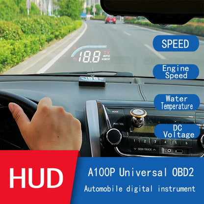 L1 HUD Head-Up Display Speed Water Temperature OBD Car Display - Head Up Display System by buy2fix | Online Shopping UK | buy2fix