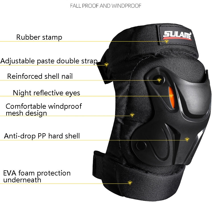 SULAITE Motorcycle Riding Equipment Protective Gear Off-Road Riding Anti-Fall Protector, Specification: Elbow Pad by SULAITE