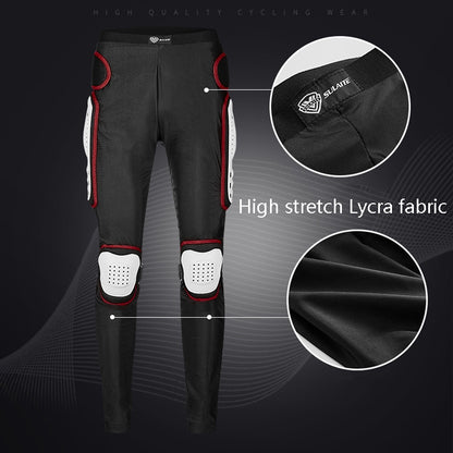SULAITE Motorcycle Cross-Country Riding Trousers Protective Hip Pants, Specification: XXXL(Black) by SULAITE